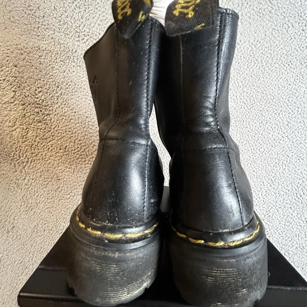 Vintage 90s Dr Martens 9489 Zip Up Black Boots Men's 6 Women's 8 Chunky Grunge